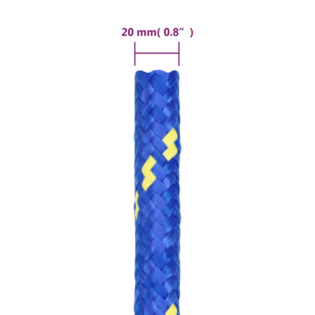 Corda per barca Blu 20 mm 25 m in Polipropilene | homemem39