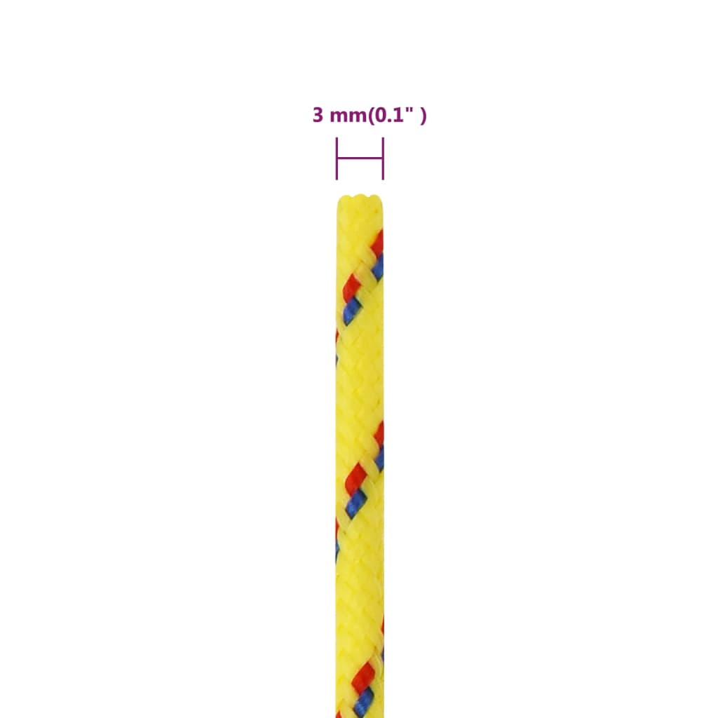 Corda per barca Gialla 3 mm 500 m in Polipropilene | homemem39