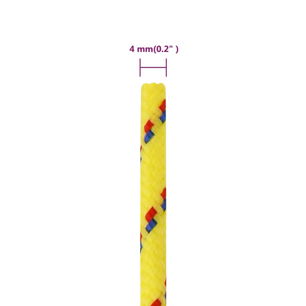 Corda per barca Gialla 4 mm 250 m in Polipropilene | homemem39