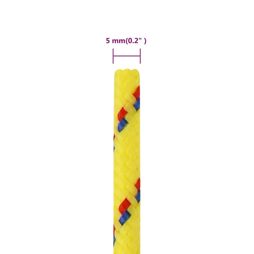 Corda per barca Gialla 5 mm 500 m in Polipropilene | homemem39
