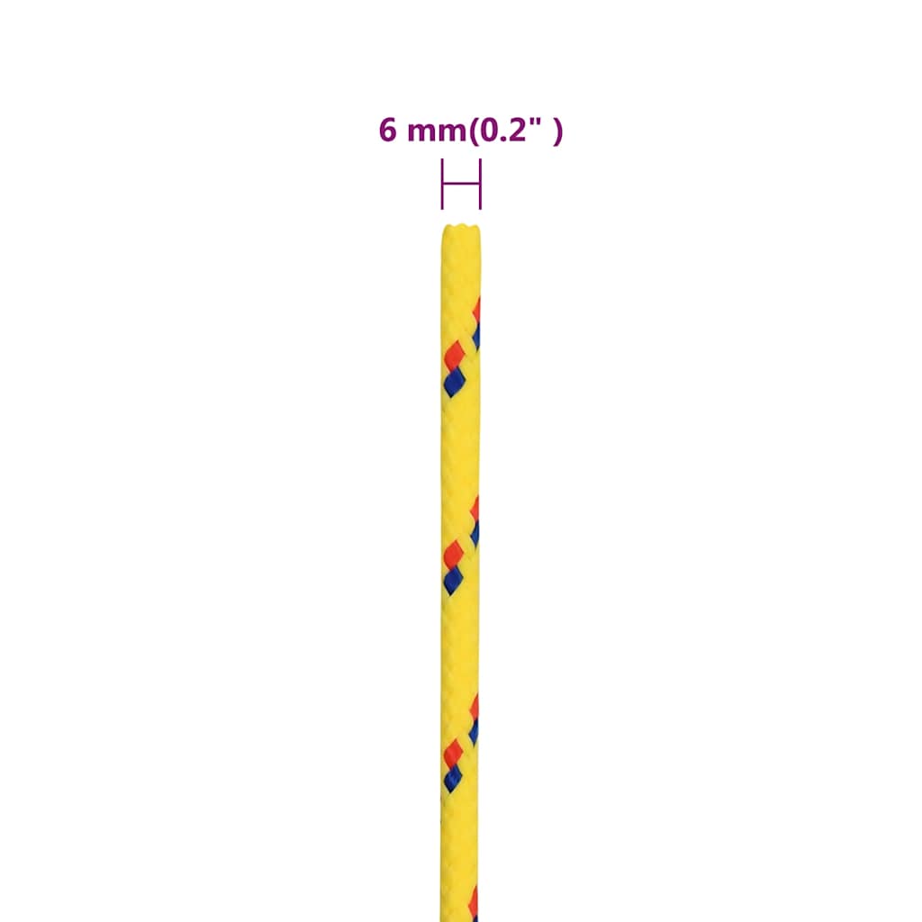 Corda per barca Gialla 6 mm 50 m in Polipropilene | homemem39