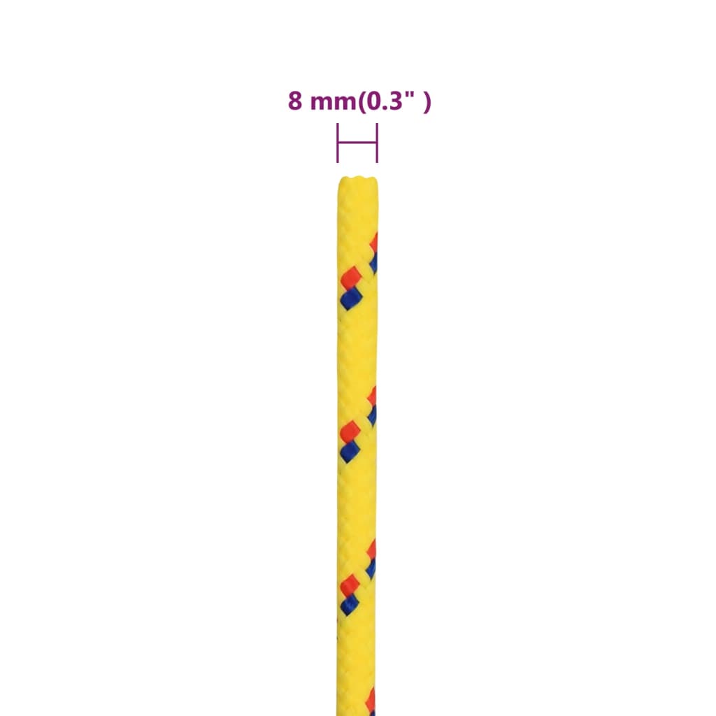 Corda per barca Gialla 8 mm 50 m in Polipropilene