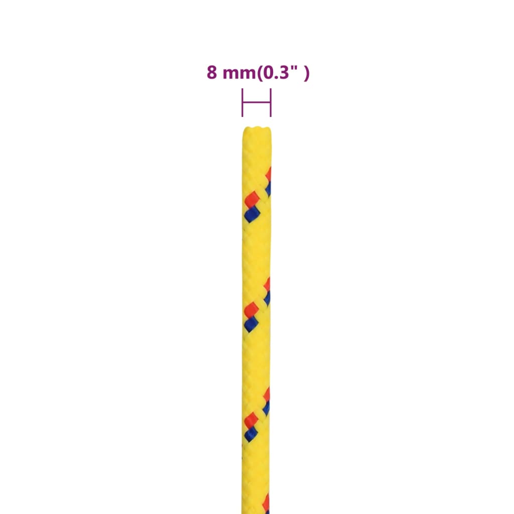 Corda per barca Gialla 8 mm 500 m in Polipropilene | homemem39