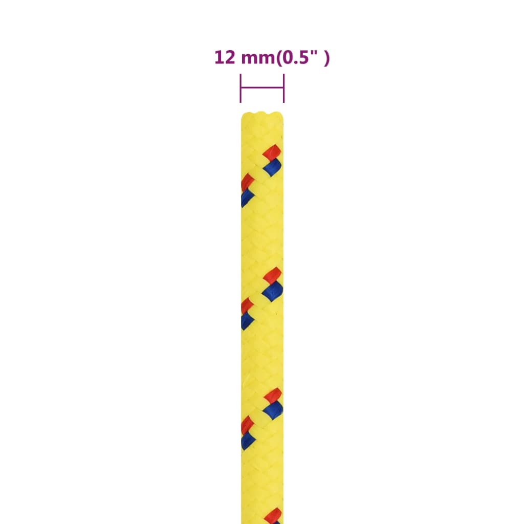 Corda per barca Gialla 12 mm 25 m in Polipropilene | homemem39