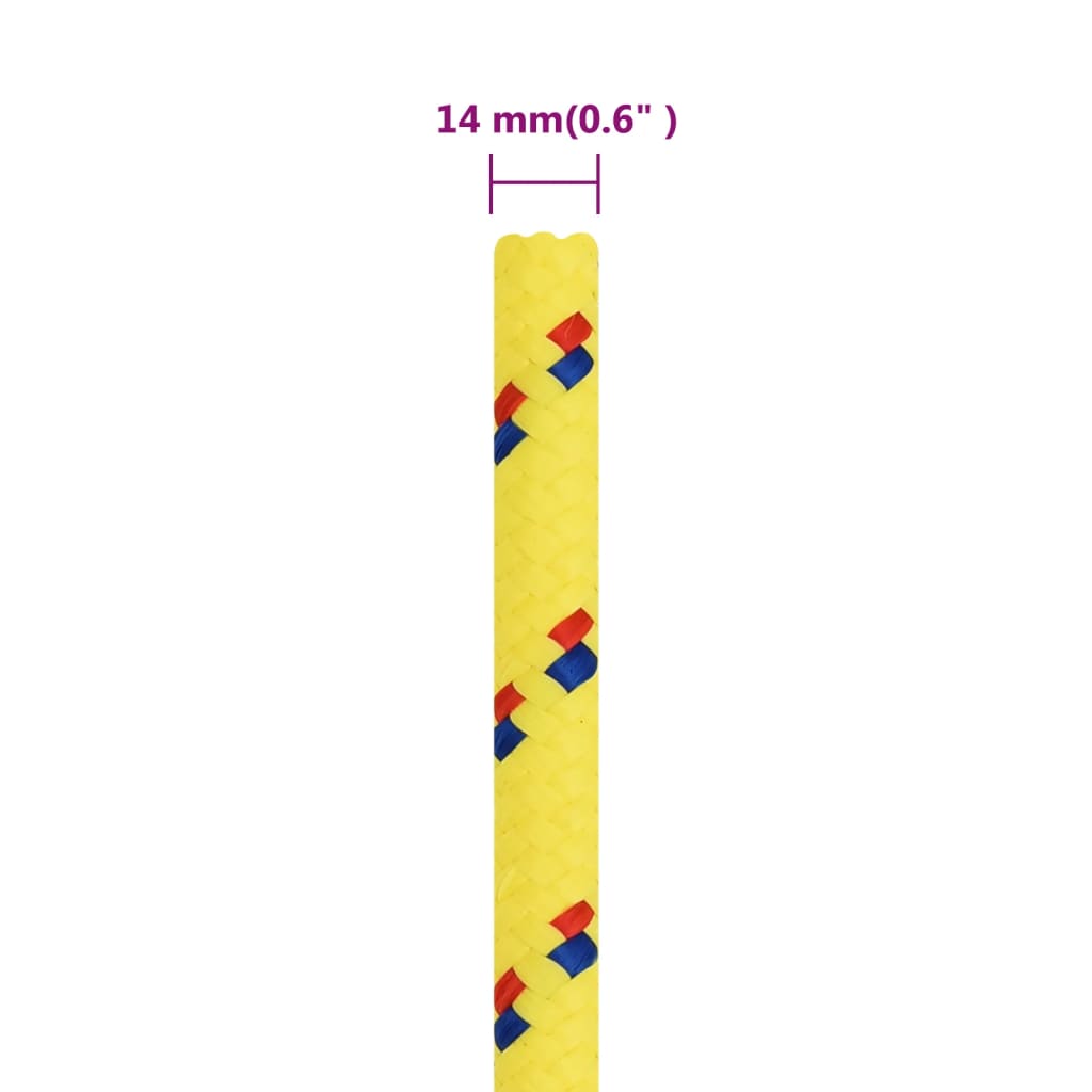 Corda per barca Gialla 14 mm 250 m in Polipropilene