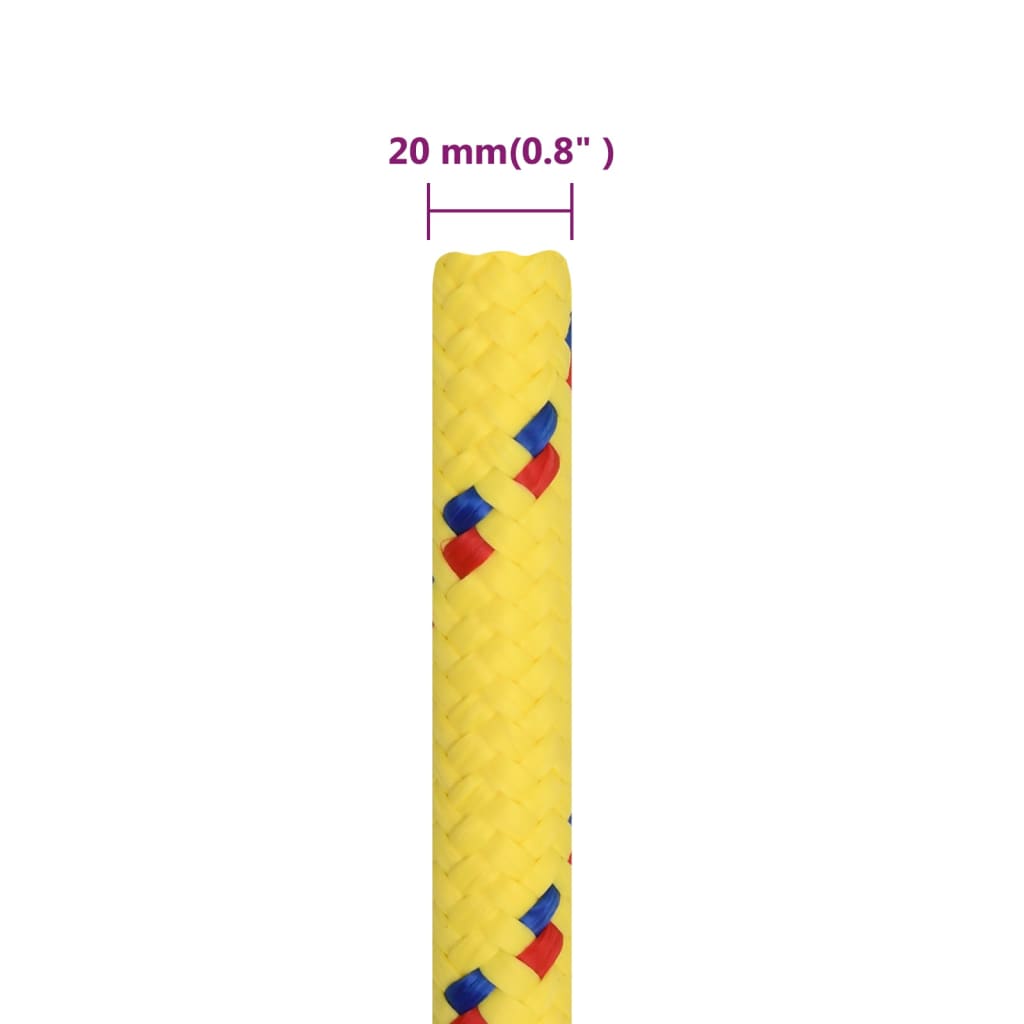 Corda per barca Gialla 20 mm 100 m in Polipropilene | homemem39