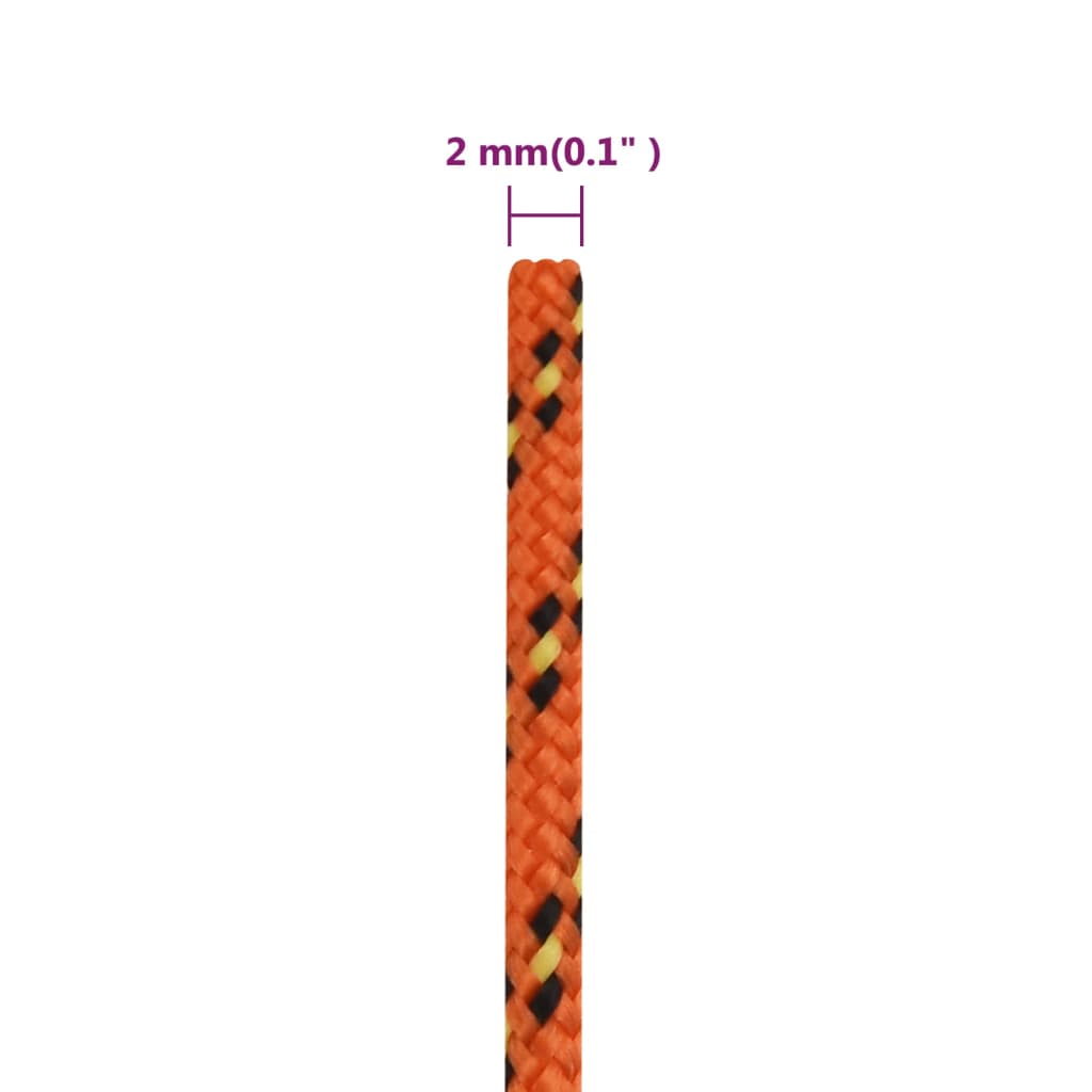 Corda per barca Arancione 2 mm 25 m in Polipropilene