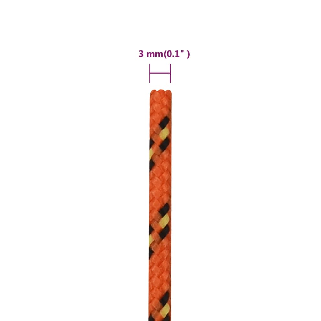 Corda per barca Arancione 3 mm 25 m in Polipropilene | homemem39