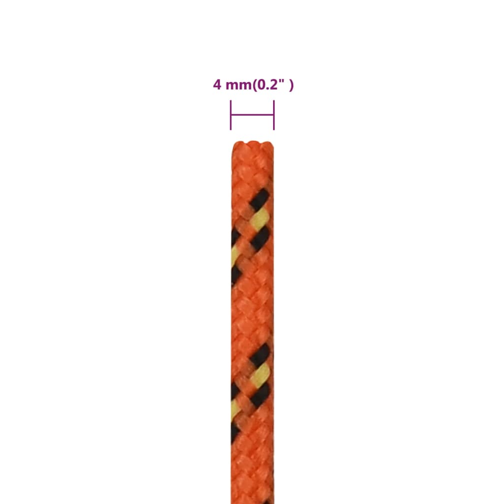 Corda per barca Arancione 4 mm 250 m in Polipropilene | homemem39