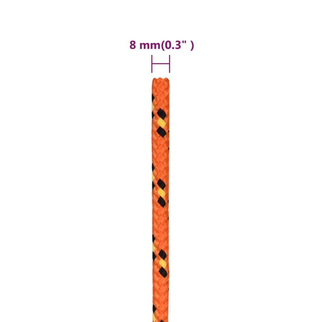 Corda per barca Arancione 8 mm 250 m in Polipropilene | homemem39