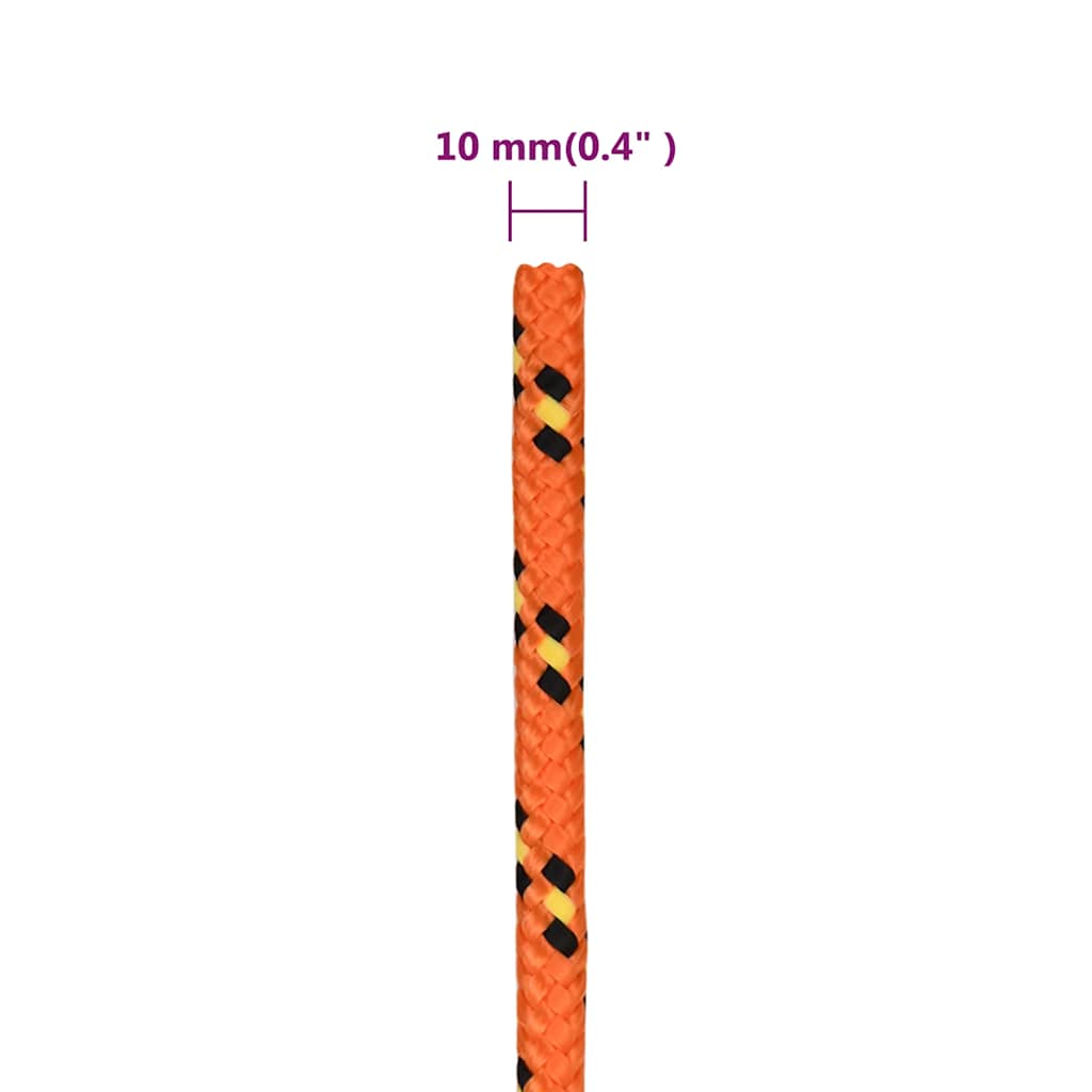 Corda per barca Arancione 10 mm 100 m in Polipropilene | homemem39