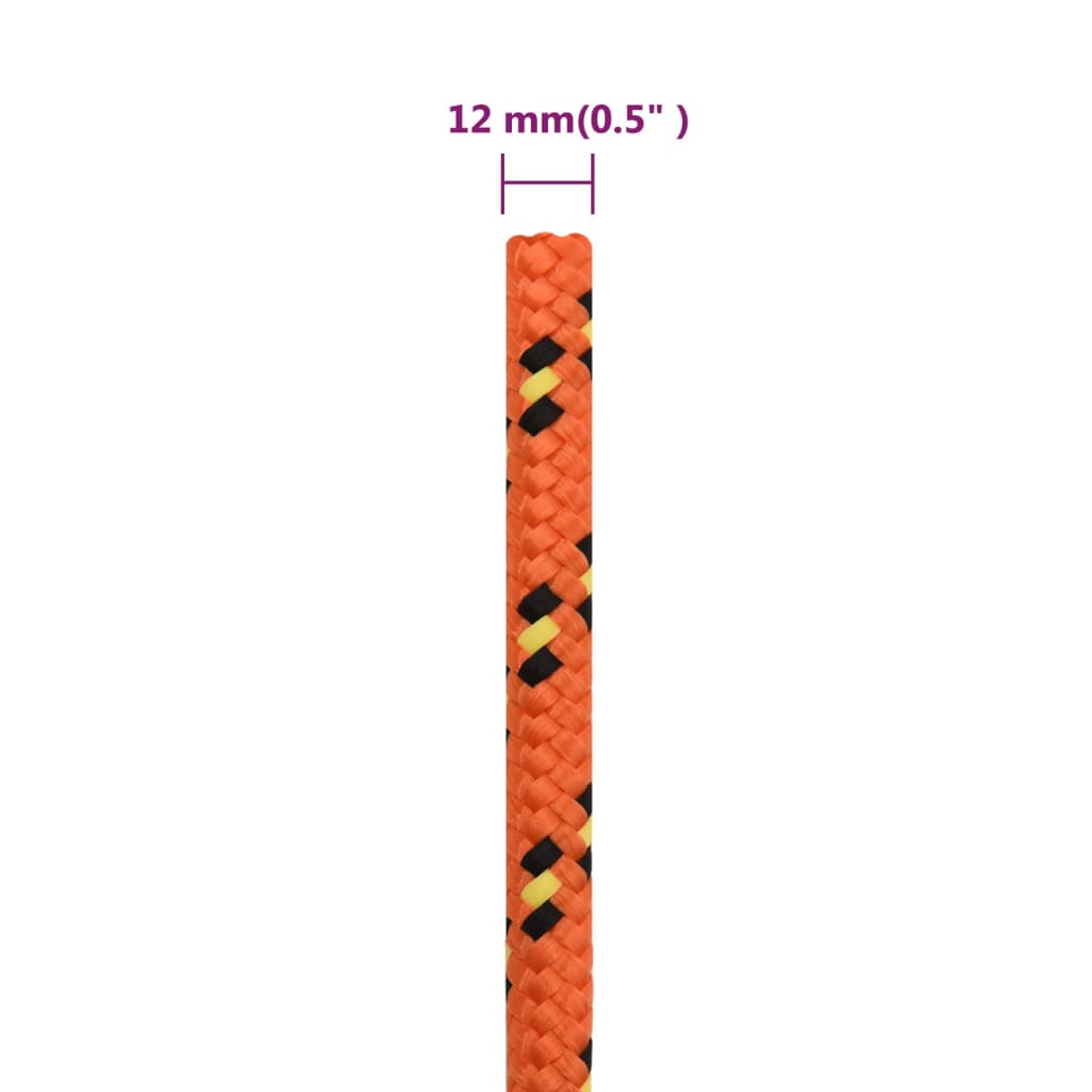 Corda per barca Arancione 12 mm 100 m in Polipropilene | homemem39