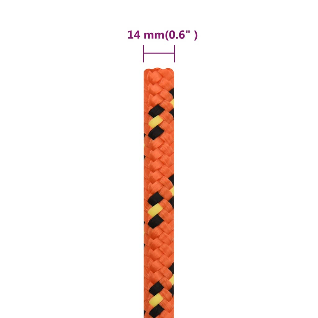 Corda per barca Arancione 14 mm 50 m in Polipropilene | homemem39