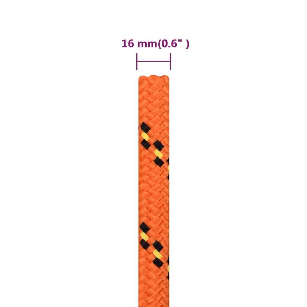 Corda per barca Arancione 16 mm 250 m in Polipropilene | homemem39