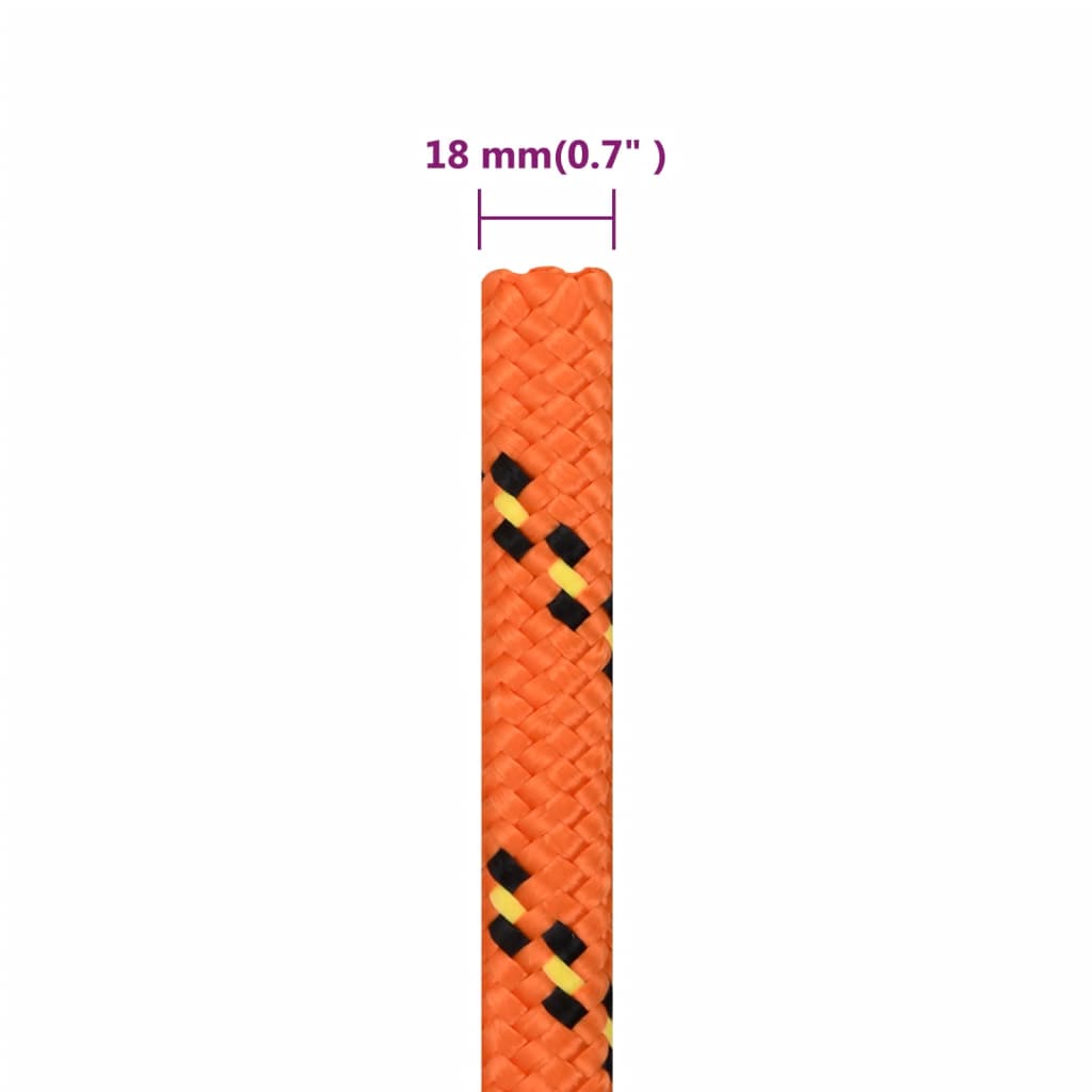 Corda per barca Arancione 18 mm 100 m in Polipropilene | homemem39