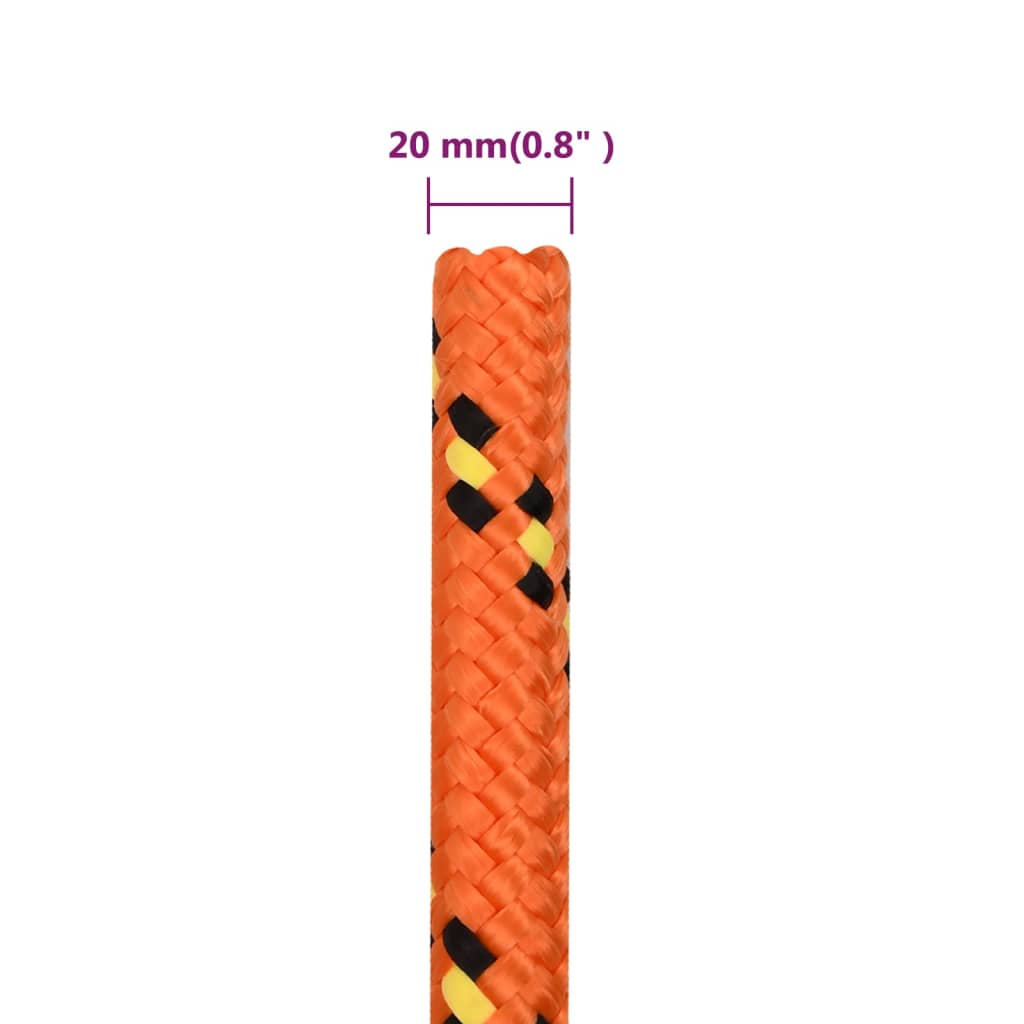 Corda per barca Arancione 20 mm 50 m in Polipropilene