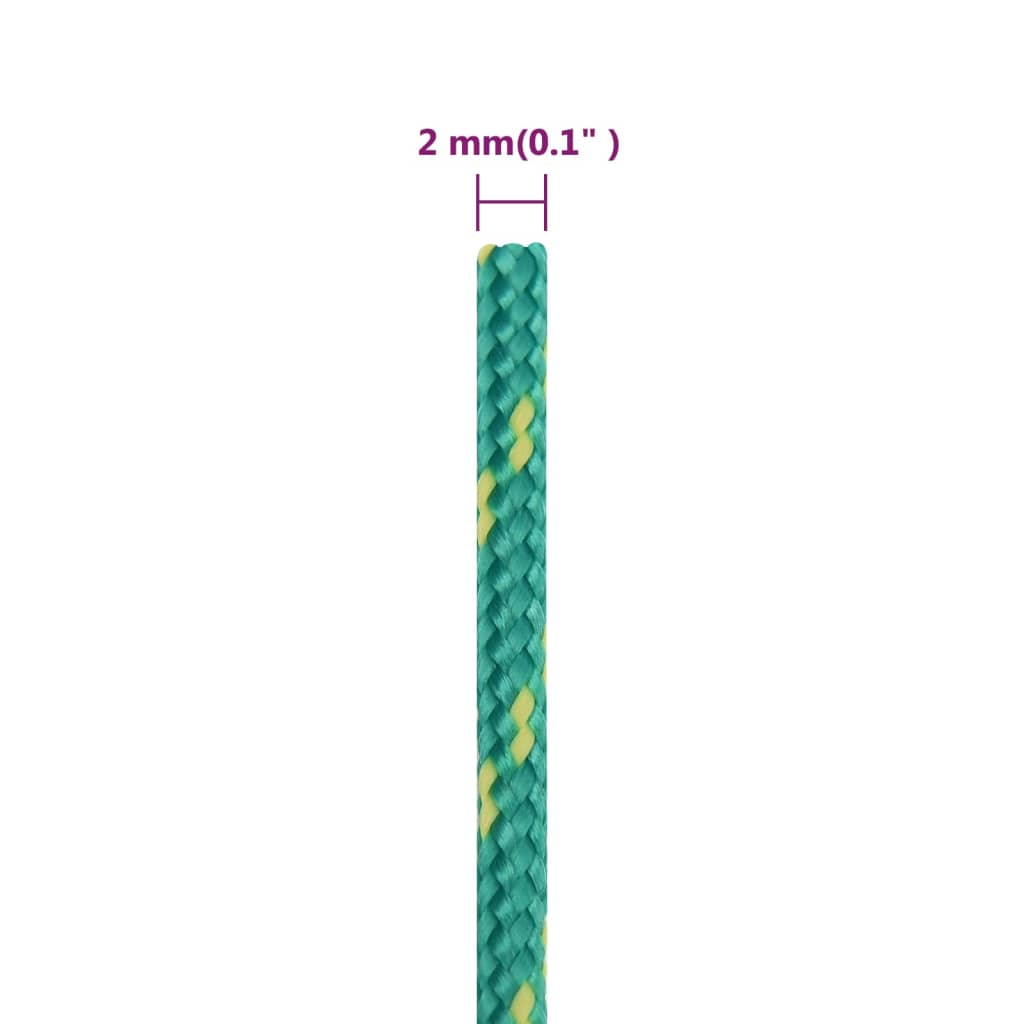 Corda per barca Verde 2 mm 500 m in Polipropilene | homemem39