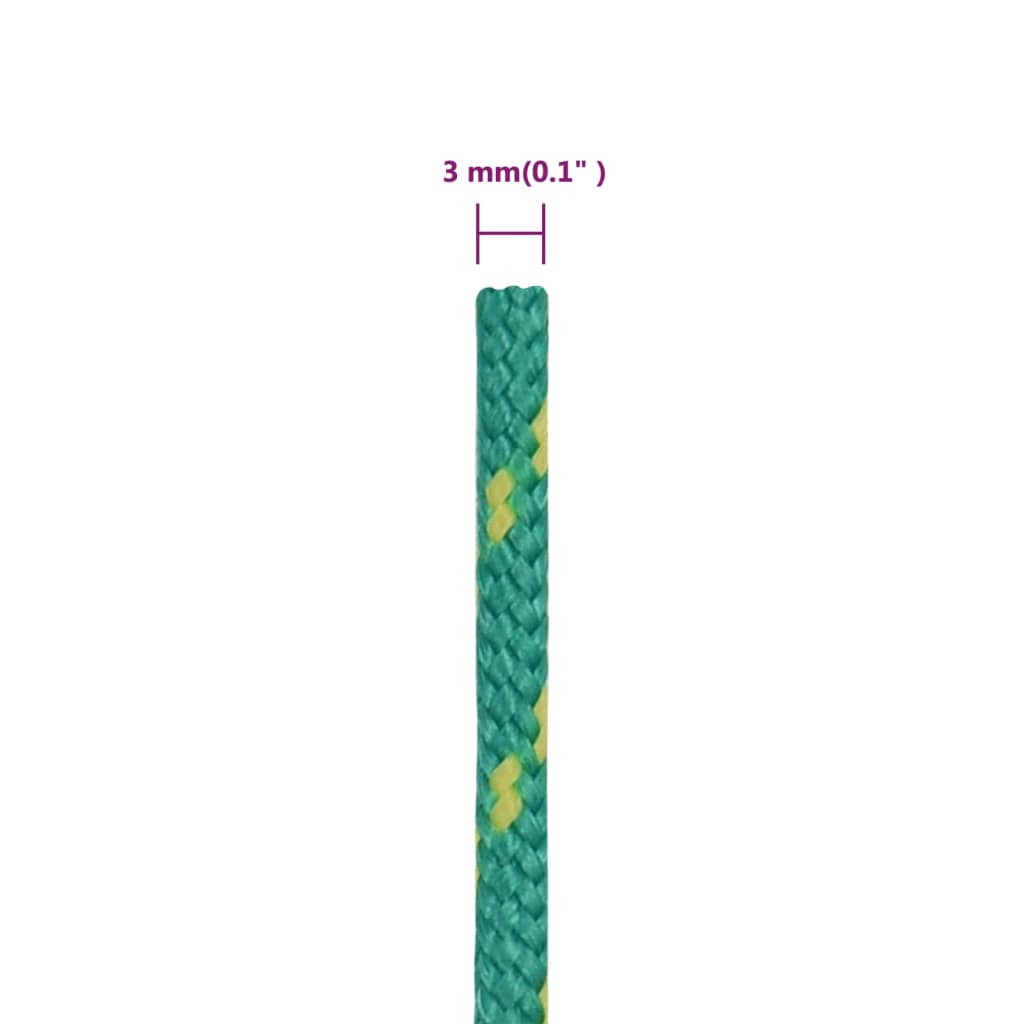 Corda per barca Verde 3 mm 500 m in Polipropilene | homemem39