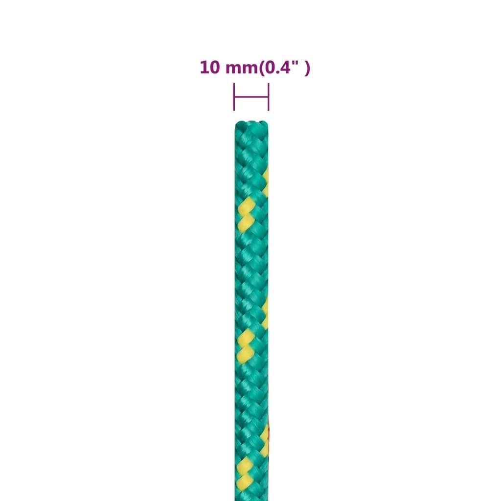 Corda per barca Verde 10 mm 100 m in Polipropilene | homemem39