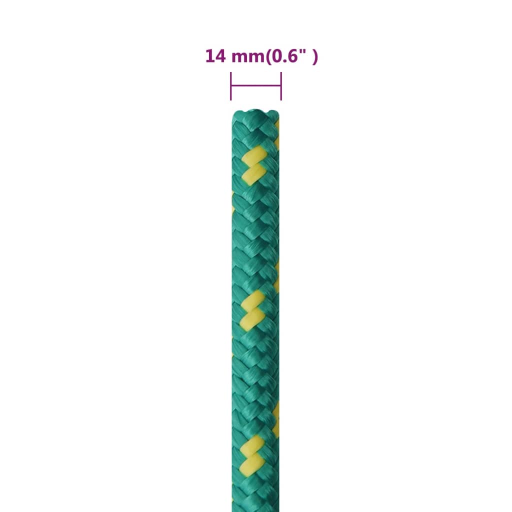 Corda per barca Verde 14 mm 25 m in Polipropilene | homemem39