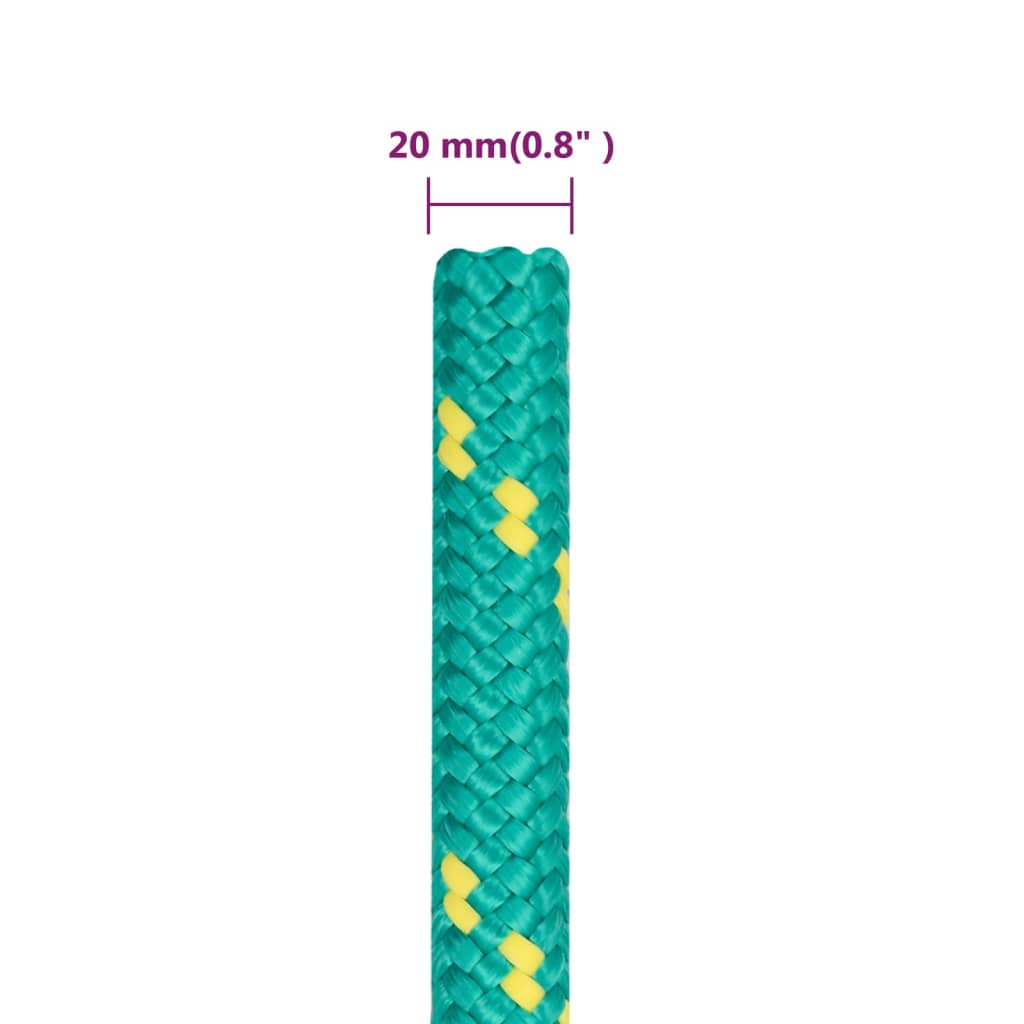 Corda per barca Verde 20 mm 25 m in Polipropilene | homemem39