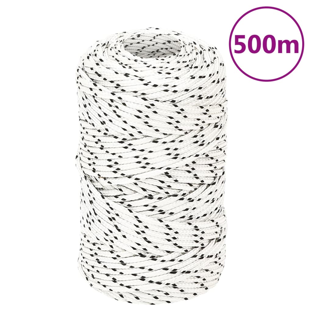 Corda Intrecciata per Barca Bianca 2 mm x 500 m Poliestere | homemem39