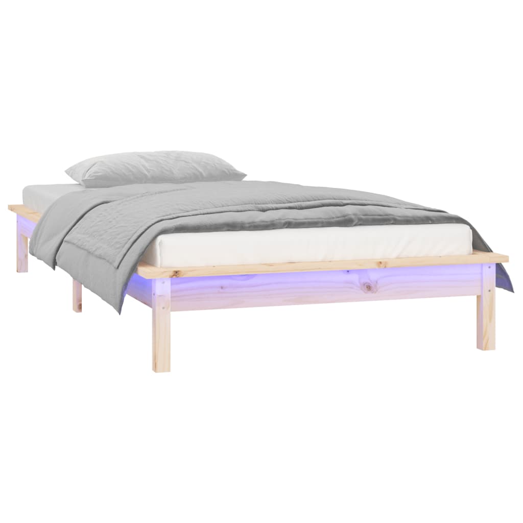 Giroletto con LED 75x190 cm Small Single in Legno Massello | homemem39