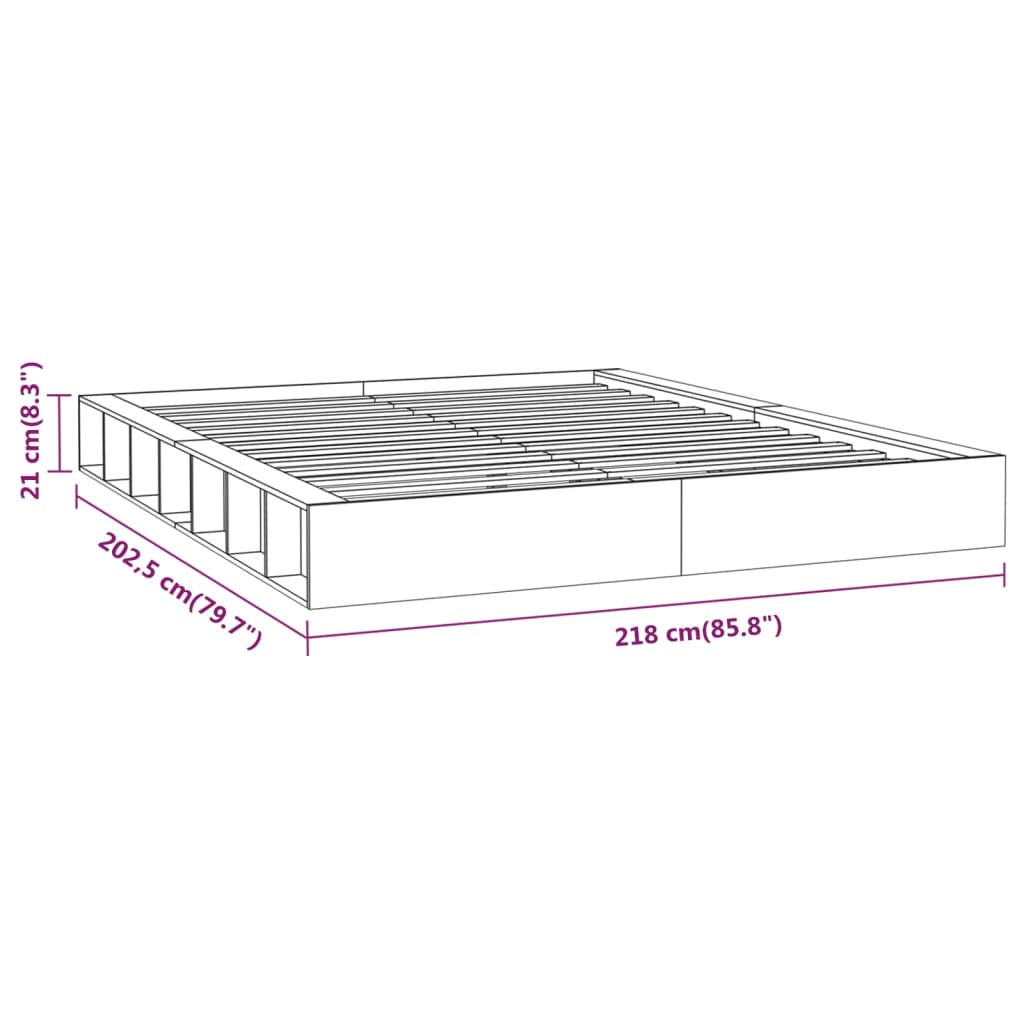 Giroletto Bianco 200x200 cm in Legno Massello | homemem39