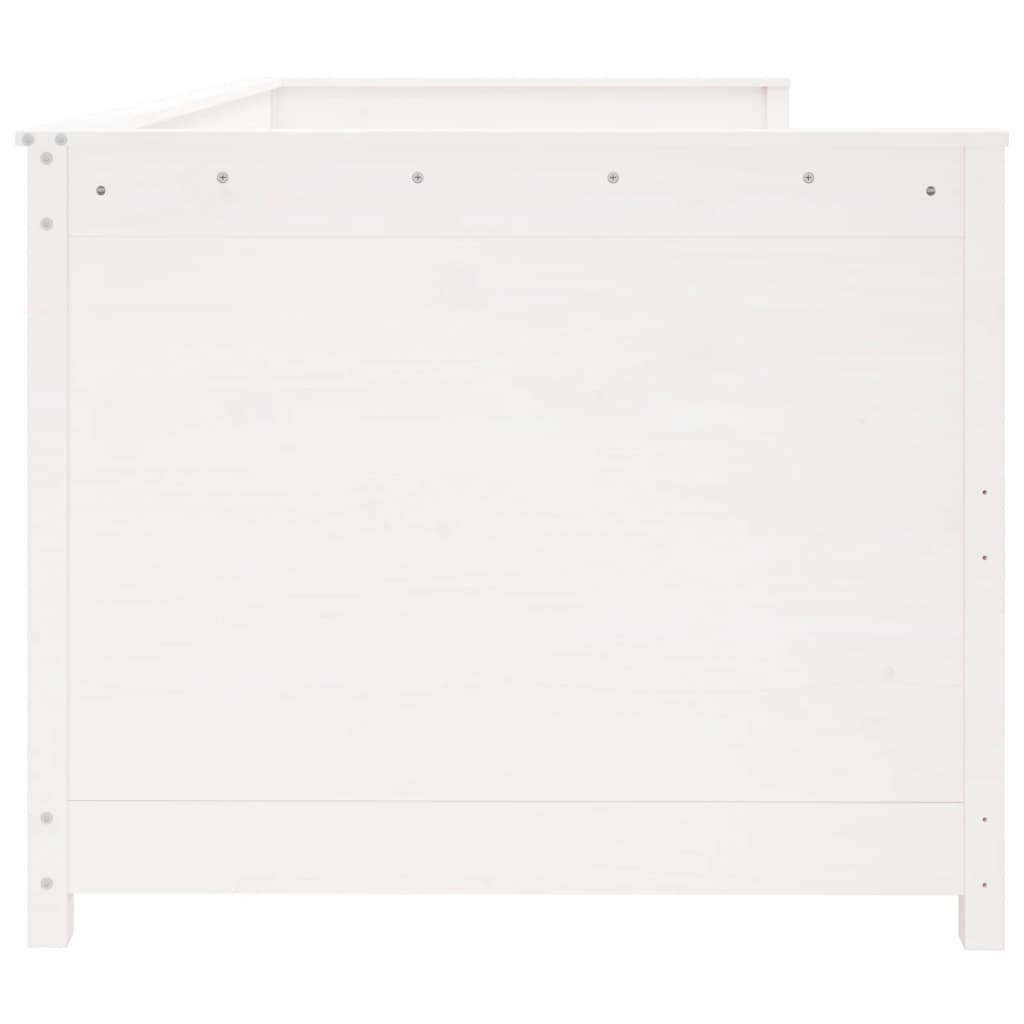 Dormeuse senza Materasso Bianca 90x190 cm Legno Massello Pino | homemem39