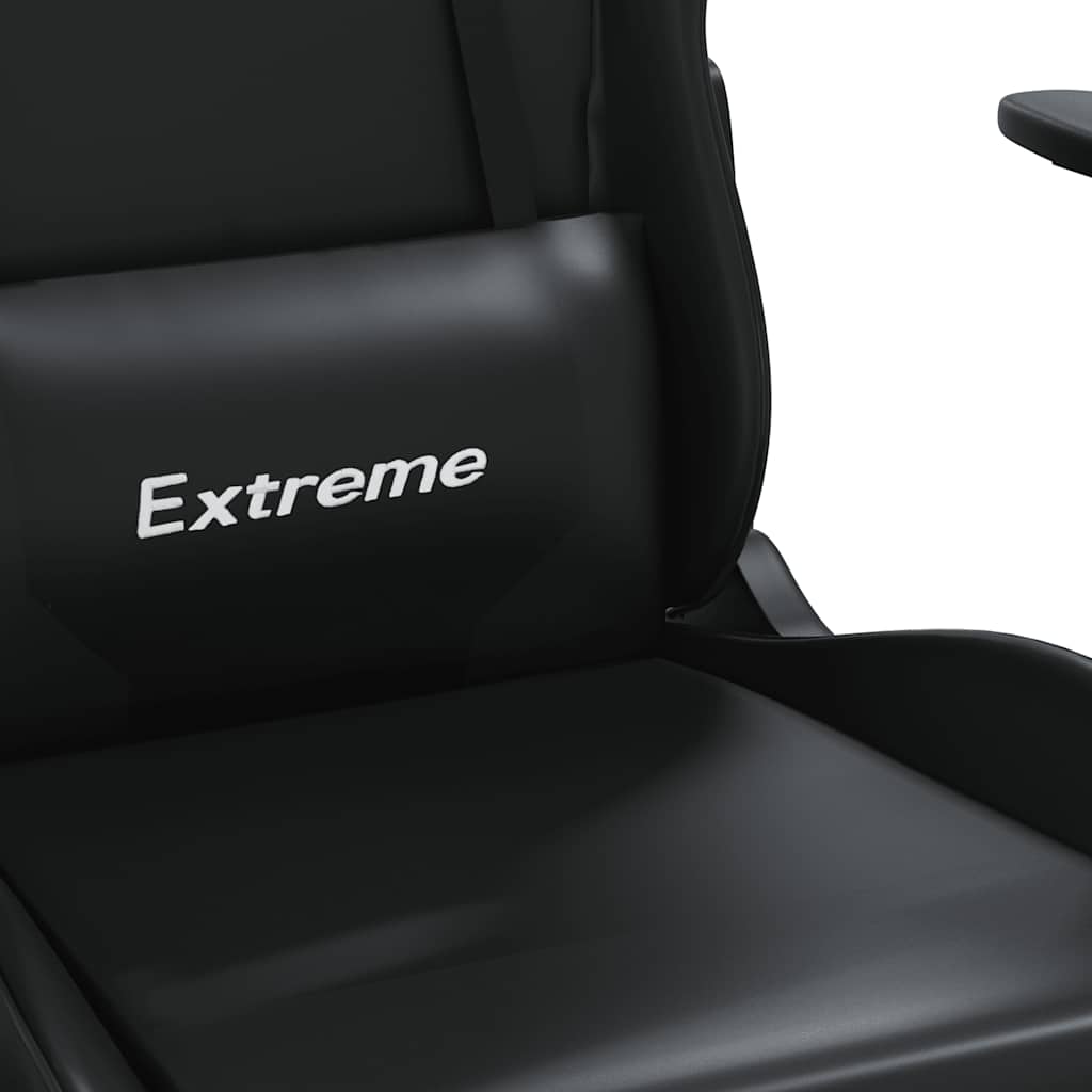 Sedia da Gaming Massaggiante Nera in Similpelle | homemem39