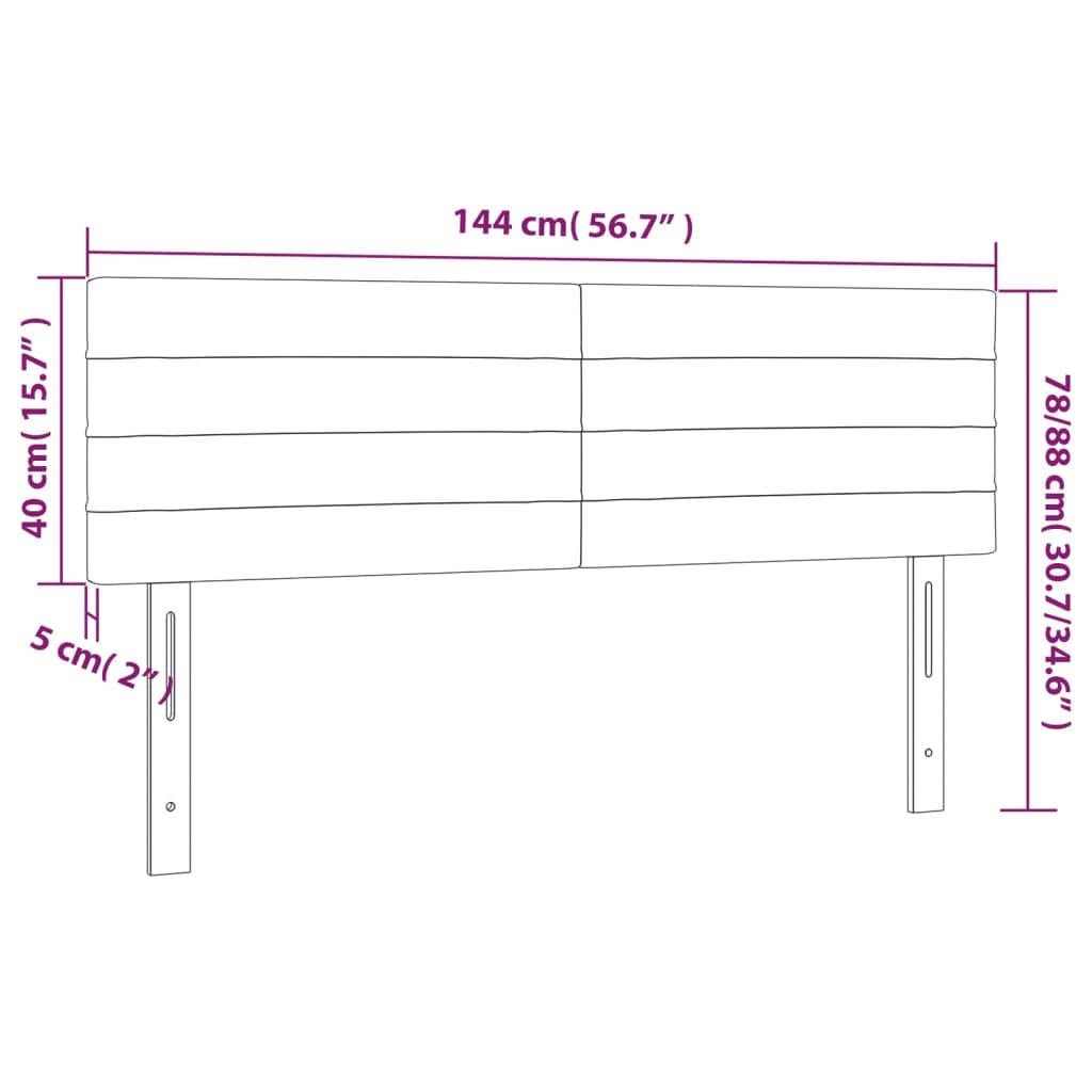 Testiere Crema 144x5x78/88 cm in Tessuto | homemem39