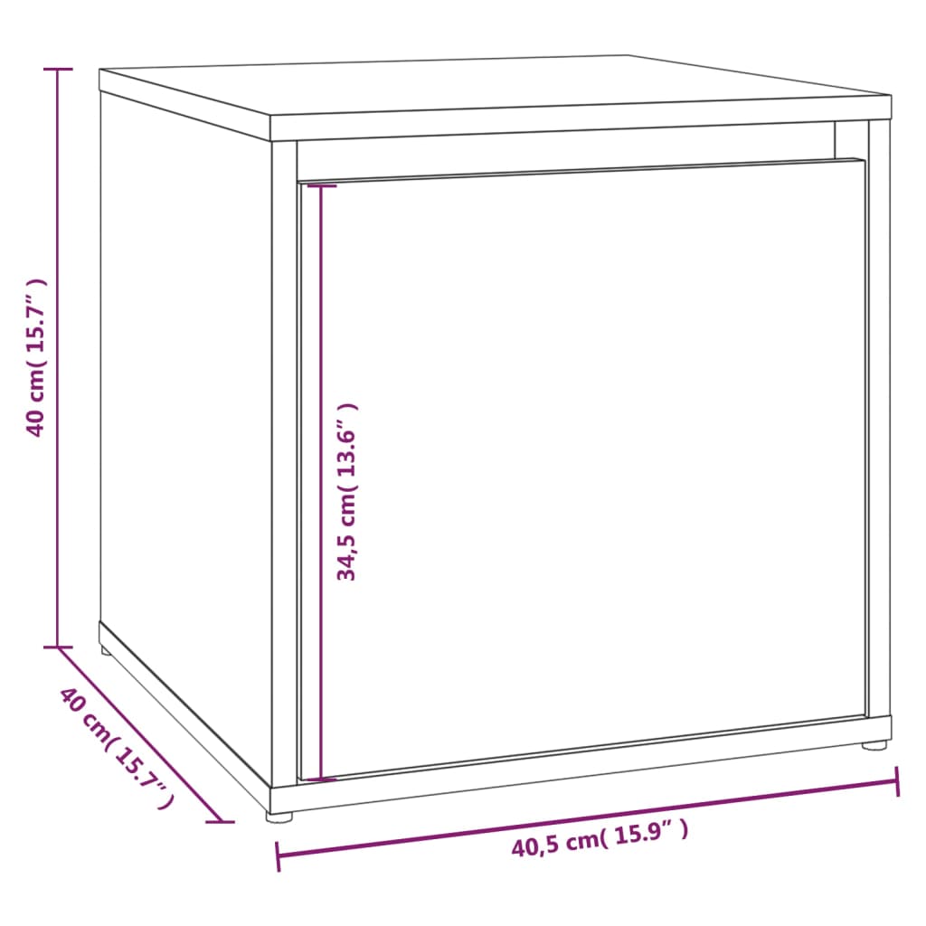 Set di Mobili da Corridoio Rovere Fumo in Legno Multistrato | homemem39