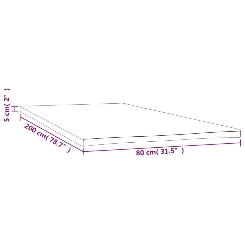 Coprimaterasso 80x200x5 cm | homemem39