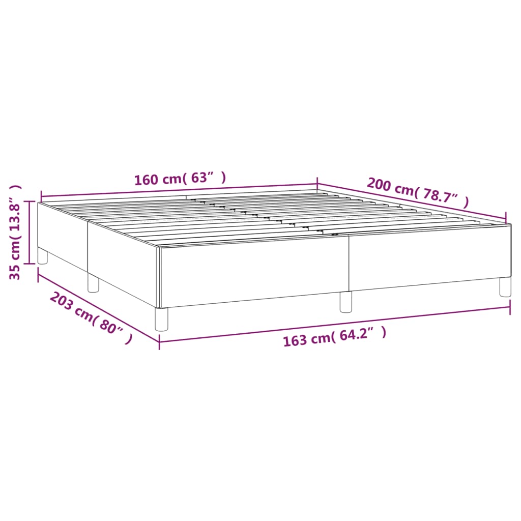 Giroletto senza Materasso Crema 160x200 cm in Tessuto | homemem39