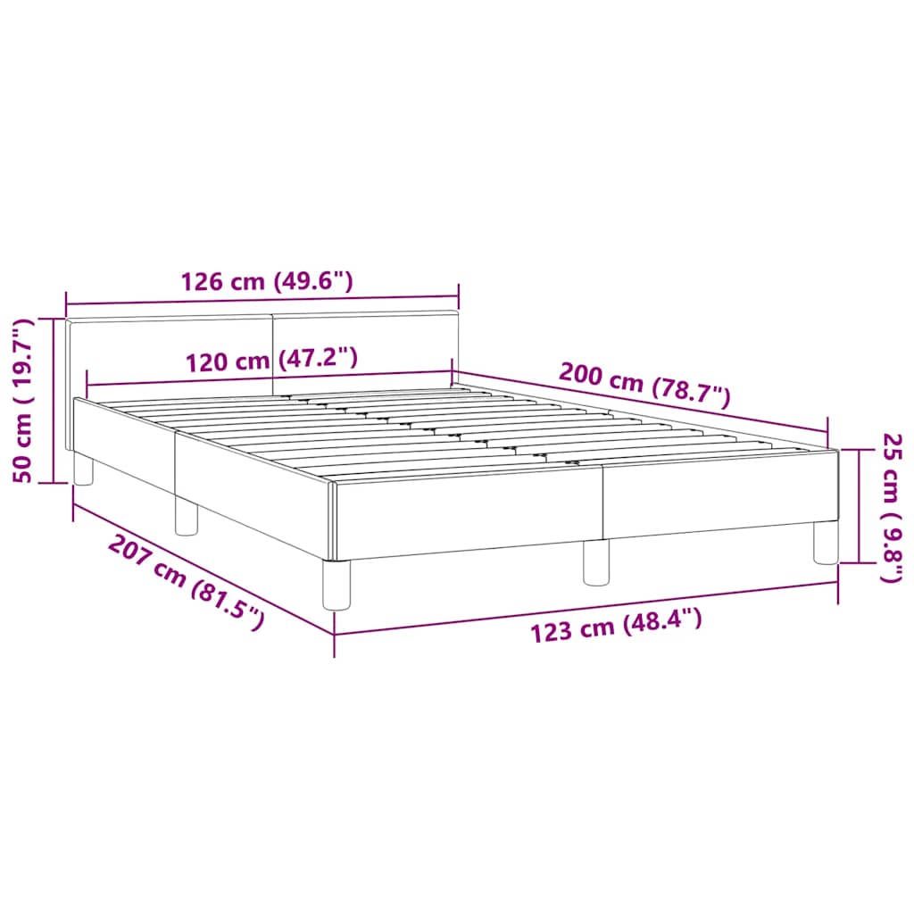 Giroletto senza Materasso Nero 120x200 cm Velluto | homemem39