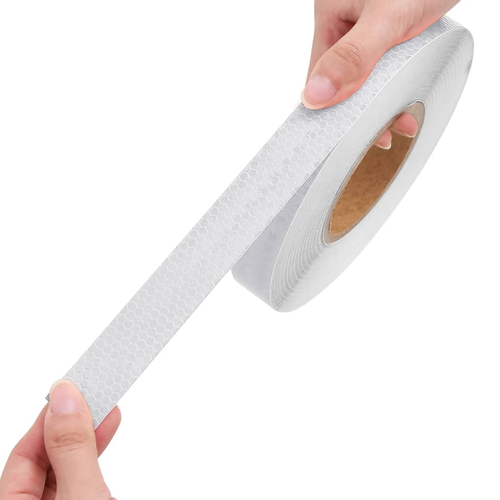 Nastro Riflettente bianco 2,5 cm x 50 m PVC | homemem39