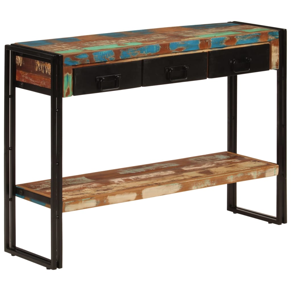 Tavolo Consolle 110x30x76 cm in Legno Massello Riciclato | homemem39