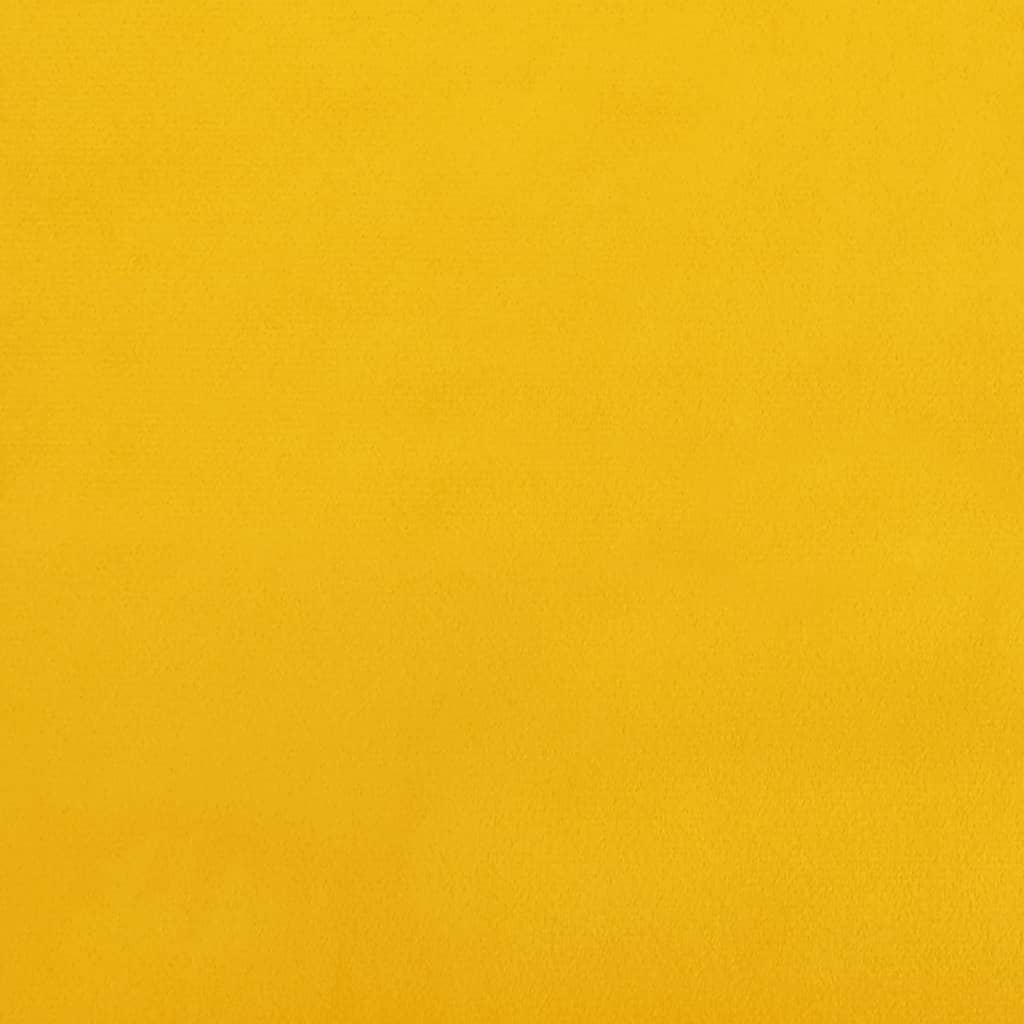 Sedia a dondolo con schienale alto in velluto giallo | homemem39
