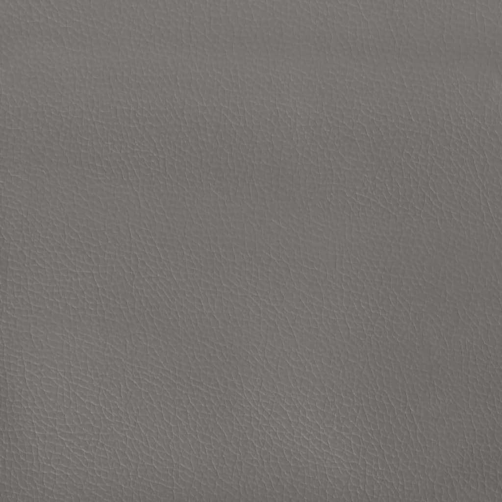 Giroletto con Testiera Grigio 140x200 cm in Similpelle | homemem39
