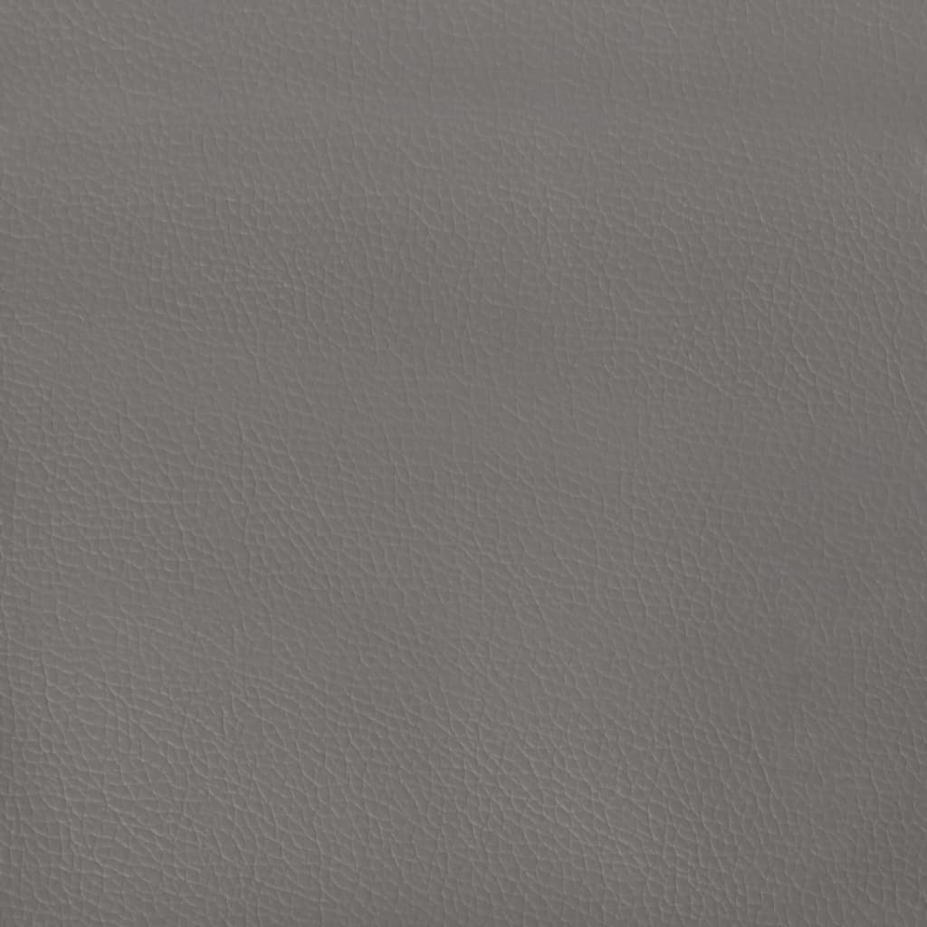 Giroletto con Testiera Grigio 200x200 cm in Similpelle | homemem39