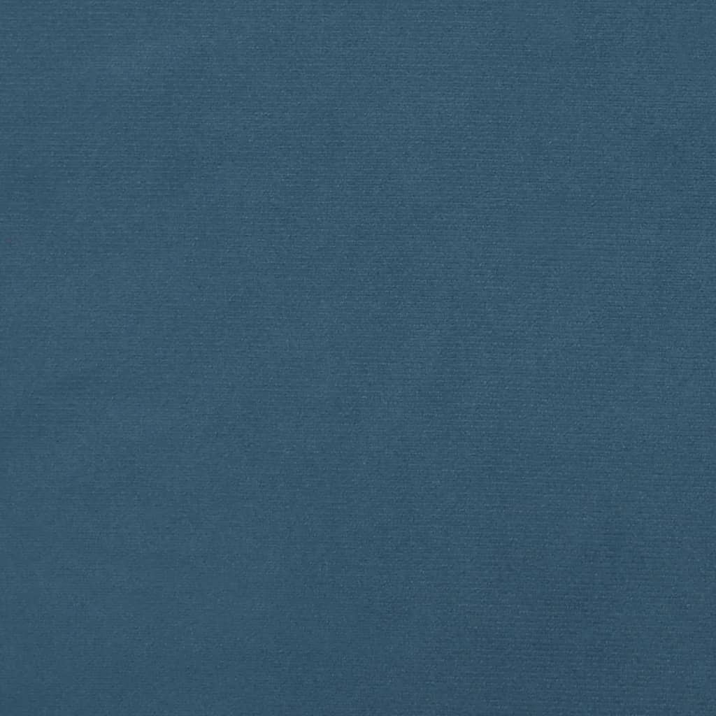 Giroletto senza Materasso Blu Scuro 140x190 cm in Velluto | homemem39