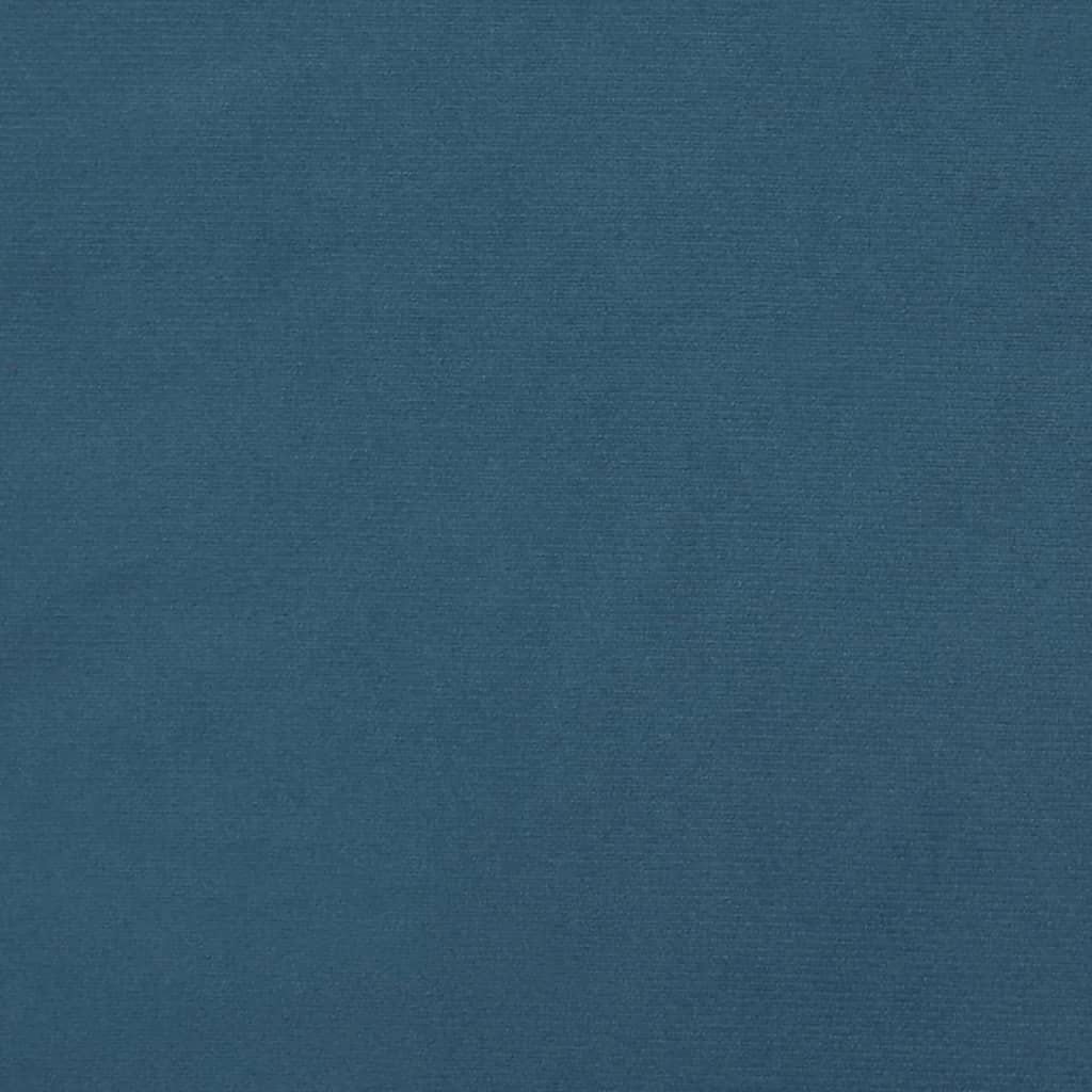 Giroletto senza Materasso Blu Scuro 140x190 cm in Velluto | homemem39
