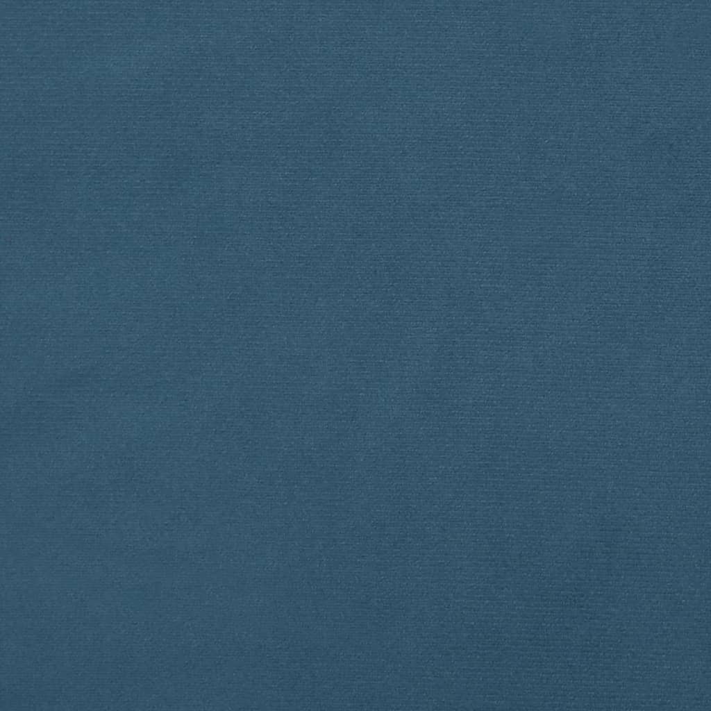 Giroletto senza Materasso Blu Scuro 160x200 cm in Velluto | homemem39