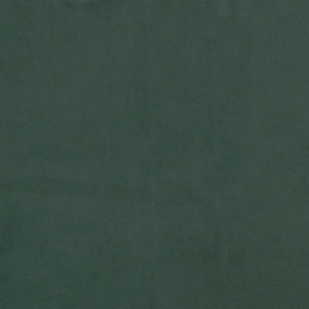 Giroletto senza Materasso Verde Scuro 160x200 cm in Velluto | homemem39