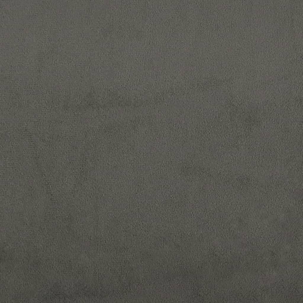Giroletto senza Materasso Grigio Scuro 90x200 cm Velluto - homemem39