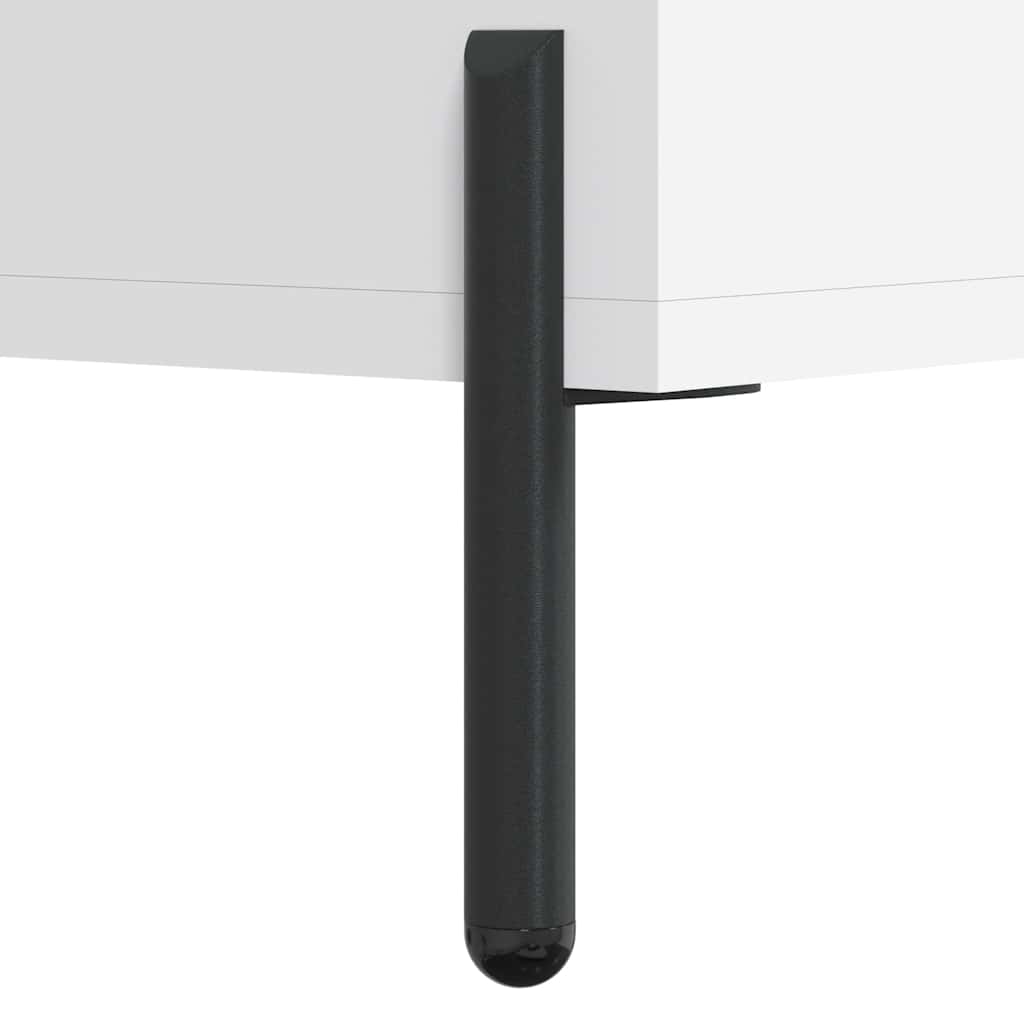Credenza Bianca 90x34x80 cm in Legno Multistrato | homemem39
