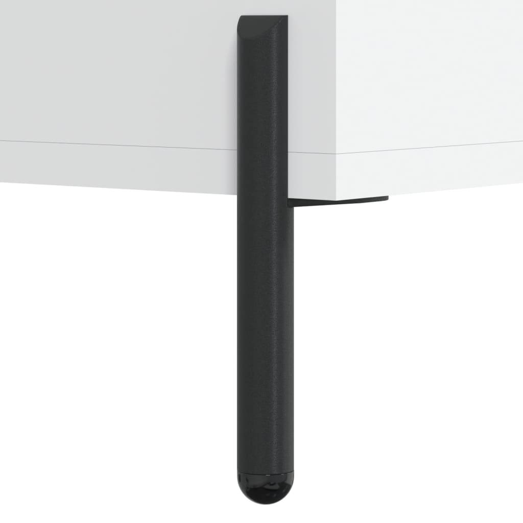 Credenza Bianca 100x36x60 cm in Legno Multistrato | homemem39