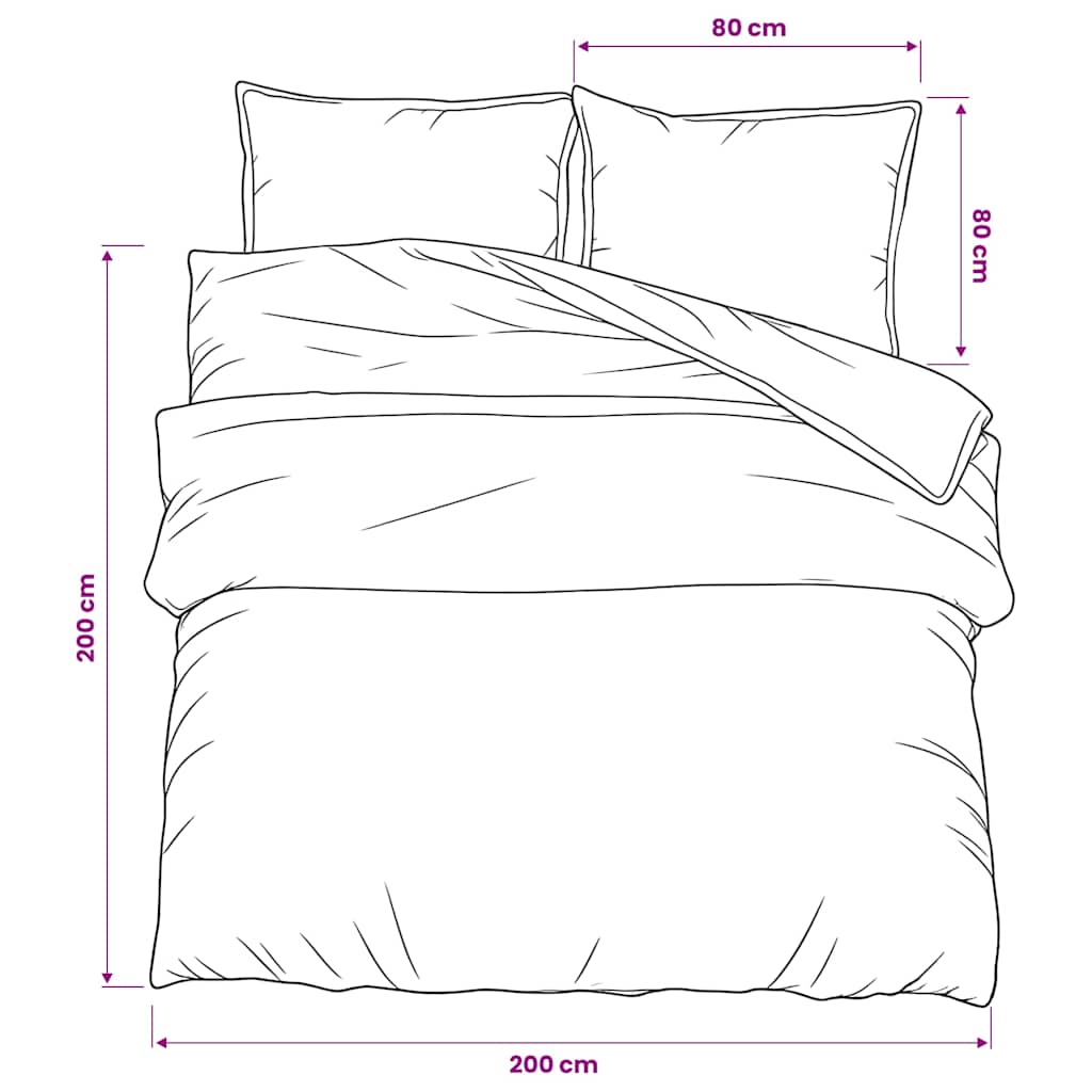 Set Copripiumino Grigio 200x200 cm in Cotone | homemem39
