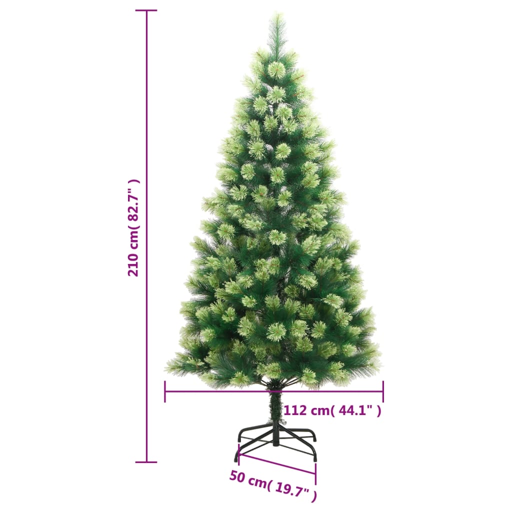 Albero di Natale Artificiale Incernierato con Base 210 cm | homemem39