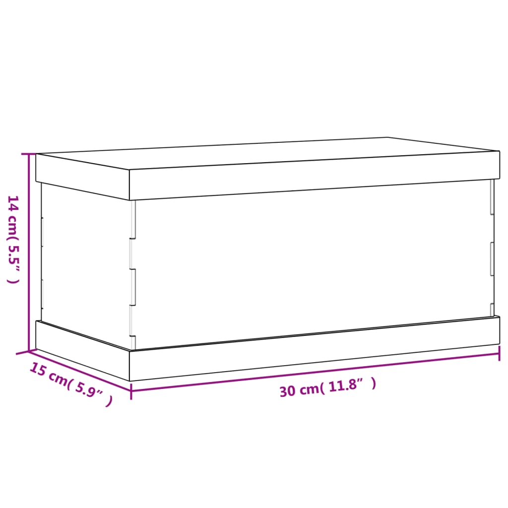 Scatola Espositiva Trasparente 30x15x14 cm in Acrilico | homemem39